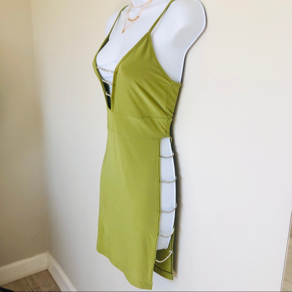 Sexy Green Club Dress - Picture 5 of 7